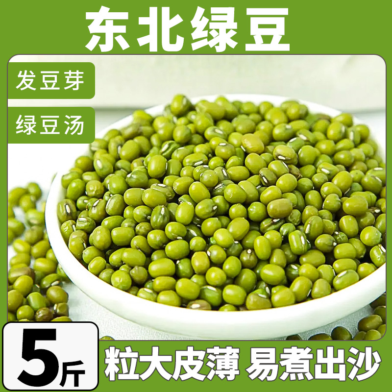 绿豆新鲜东北绿豆新货农家绿豆粥颗粒