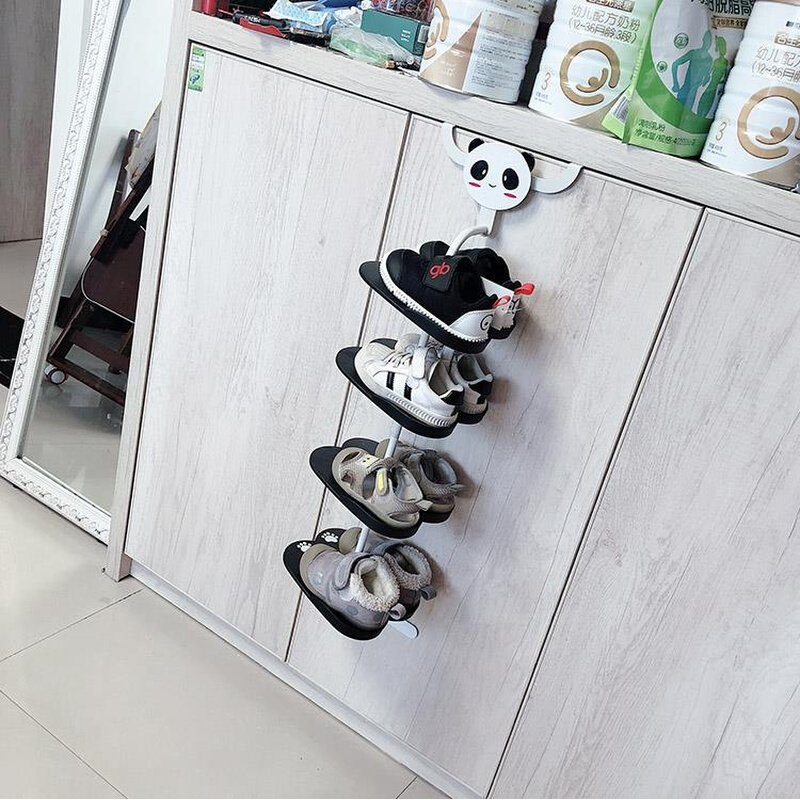 儿童挂式鞋架日式简单卡通不占地方立体鞋柜落地式鞋子收纳架宝宝