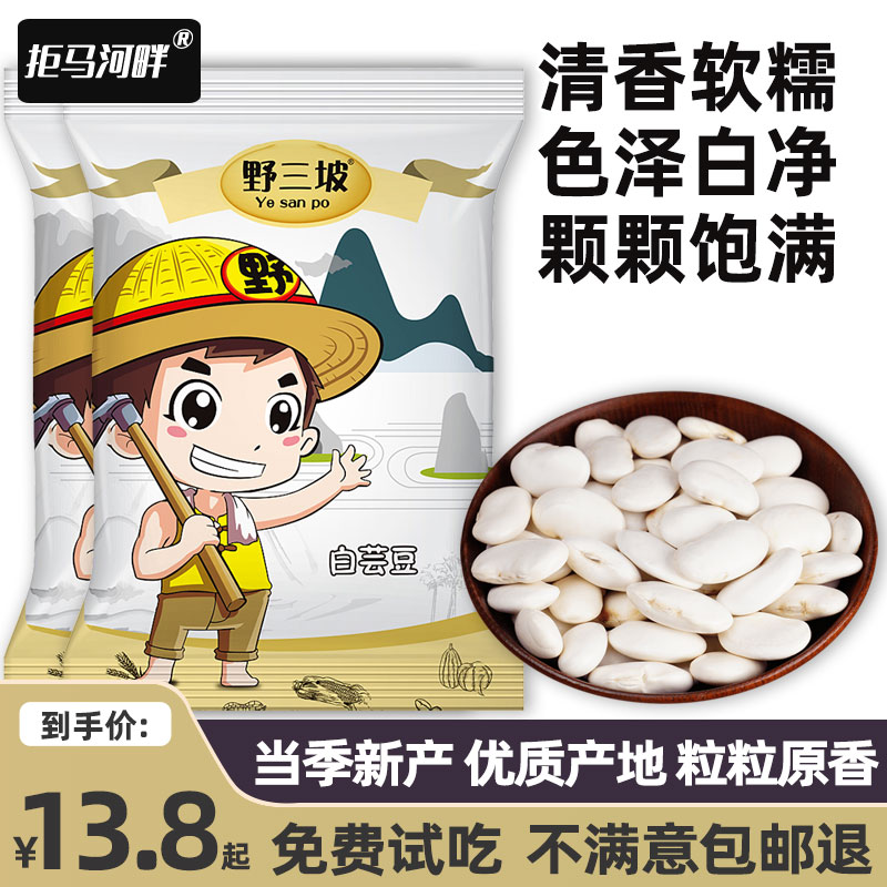 拒马河畔白芸豆新货大芸豆新鲜云豆大