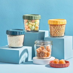 玻璃密封罐食品级小号迷你家用燕窝杯便携储物罐自制酸奶分装瓶子