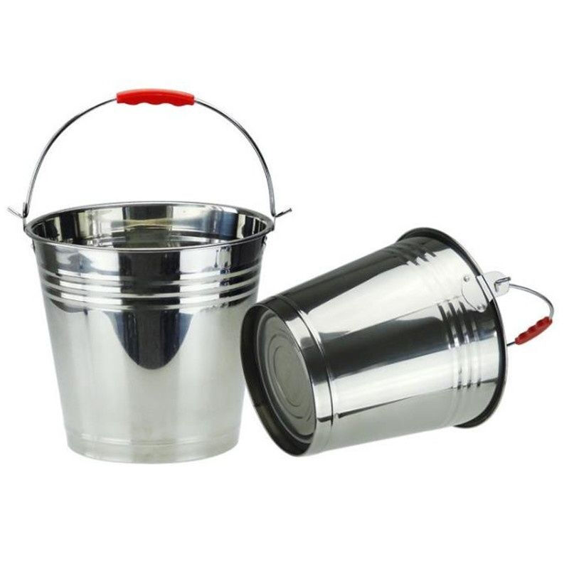 美翔不锈钢水桶手提式大容量家用提桶油桶储水酒店餐厅铁桶提水桶