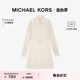 MICHAEL KORS 奥莱 女士收腰长袖衬衫裙 含腰带