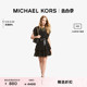 MICHAEL KORS 奥莱 女士波点印花雪纺收腰连衣裙