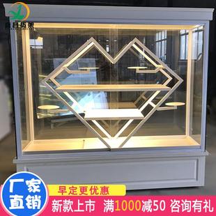 蛋糕店蛋糕模型柜展示架面包柜展X示柜生日蛋糕样品柜玻璃商用橱