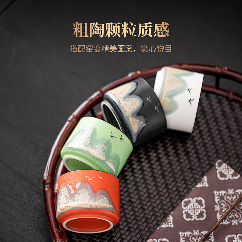 文创茶杯礼盒套装陶瓷茶具功夫主人杯茶盏礼物中国特色瓷器