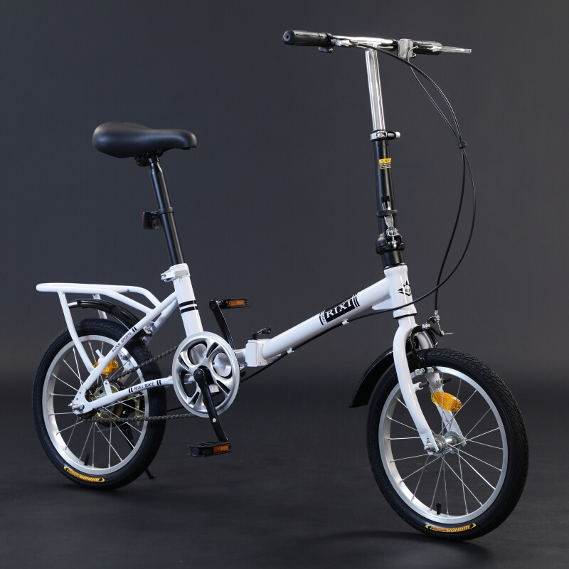 日喜折叠自行车12寸14寸16寸超轻单车男女小车 代步车单速