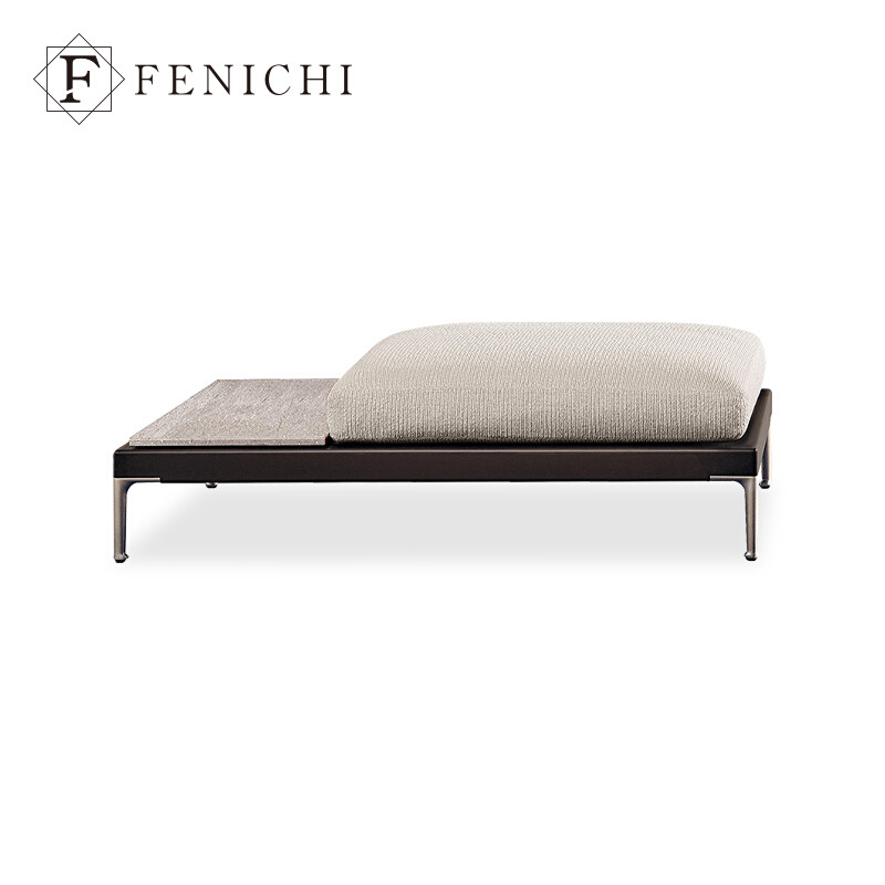 菲尼其 意式轻奢沙发凳意大利设计师创意客厅家用小户型布艺脚踏