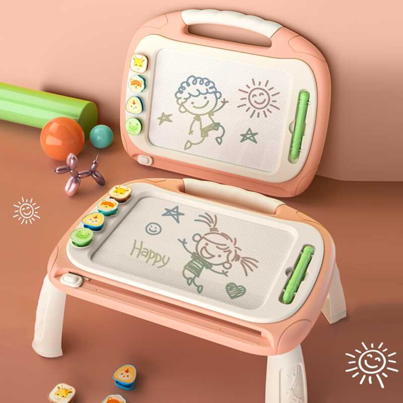 儿童画画板磁性力宝宝1岁2彩色涂鸦幼儿可擦消除的神器写字板玩具