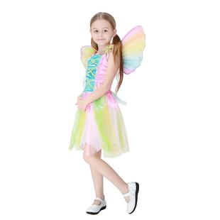 可爱彩虹天使裙万圣节儿童公主裙舞台表演服 cosplay天使服装0255
