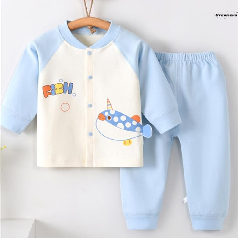 宝宝打底衫春秋款内衣婴幼儿婴儿秋衣秋裤套装分体高腰护肚睡衣