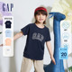 Gap男女童2024春季新款吸湿速干凉感logo短袖T恤儿童装上衣890530