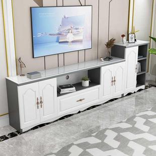 电视茶几柜组合现代简约套装轻奢欧式小户型客厅加高款卧室储物柜