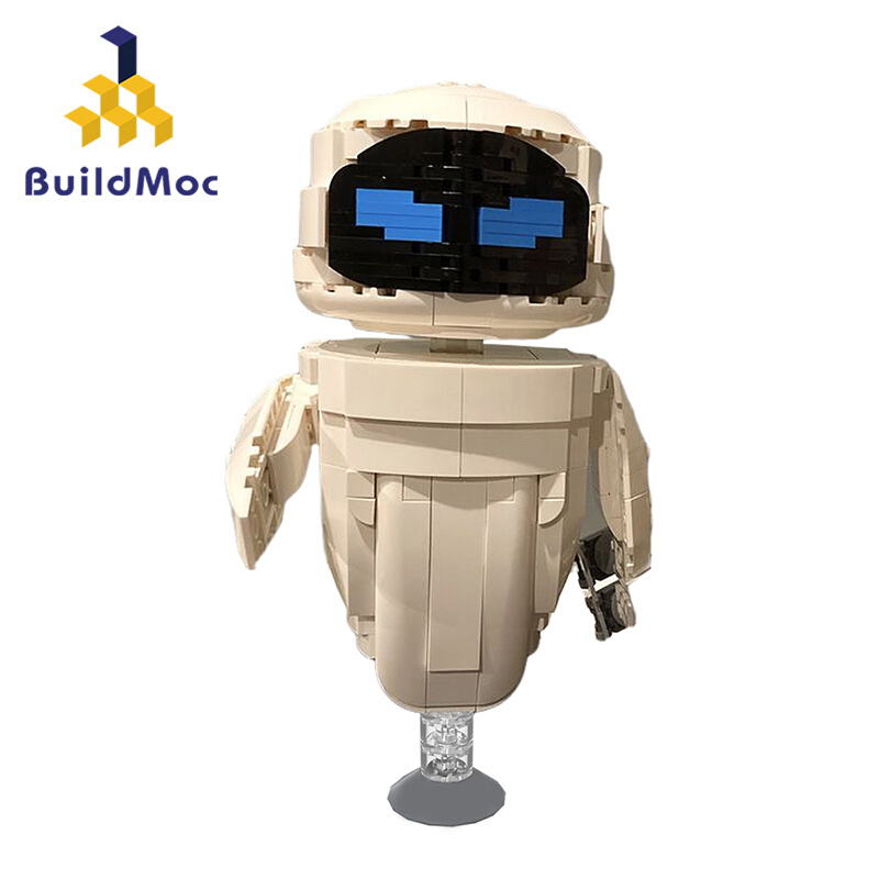 机器人总动员 WALL-E瓦力eve机器人模型中国拼插拼装积木玩具摆件