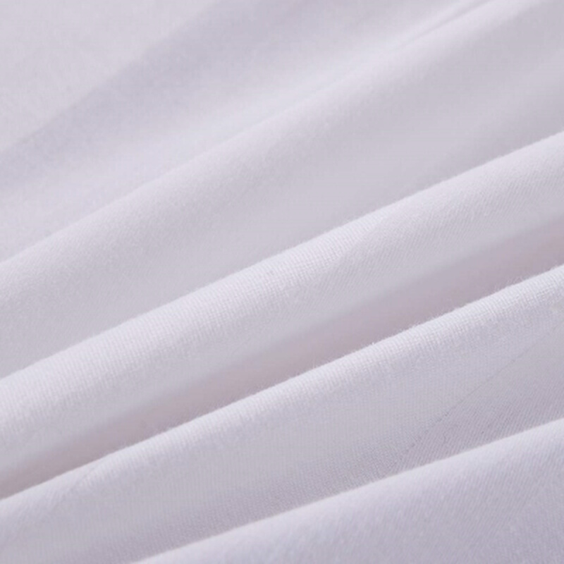 酒店宾馆布草床上用品白色被套缎条单人双人1.5m1.8米被罩1.2米床