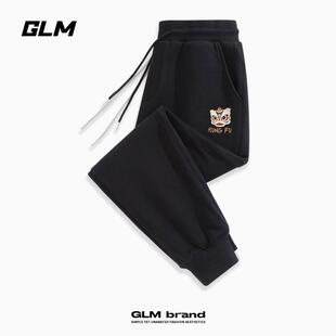 GLM灰色卫裤男春秋款202闲4新款牌束脚男GLM-E-20运动裤款重磅潮