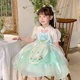 尤画2024夏季新款童装女童短袖中国风公主裙儿童重工洛丽塔Lolita