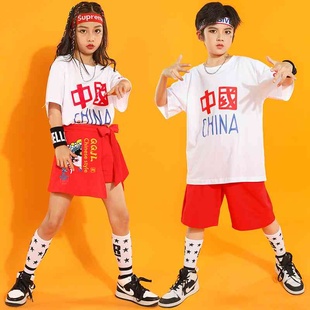 六一儿童演出服国潮小学生运动会啦啦队服装幼儿园爱国团队表演服