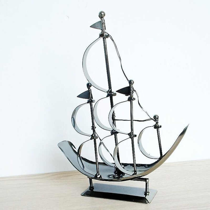 直发铁艺帆船泰坦尼克号帆船金属工艺帆船模型送情人T318
