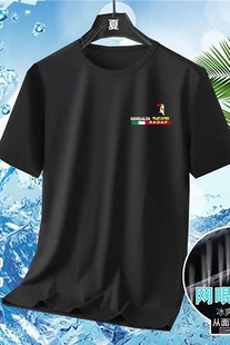 6啄木鸟速干网眼圆领t恤男夏季运动健身男士休闲轻薄透气短袖T恤