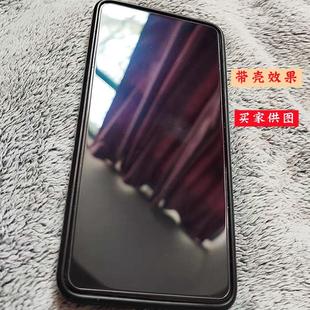 OPPOReno6钢化膜非全屏不顶R8半包边K7X半屏reno5手机pro+小膜K9s不包边小一圈不顶壳玻璃无黑边无边保护贴膜