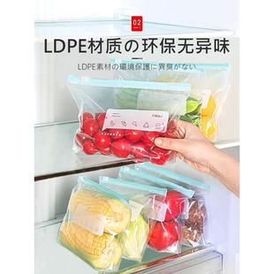 日本冰箱收纳盒食品级蔬菜保鲜盒厨房食物整理冷冻冷藏专用分装盒