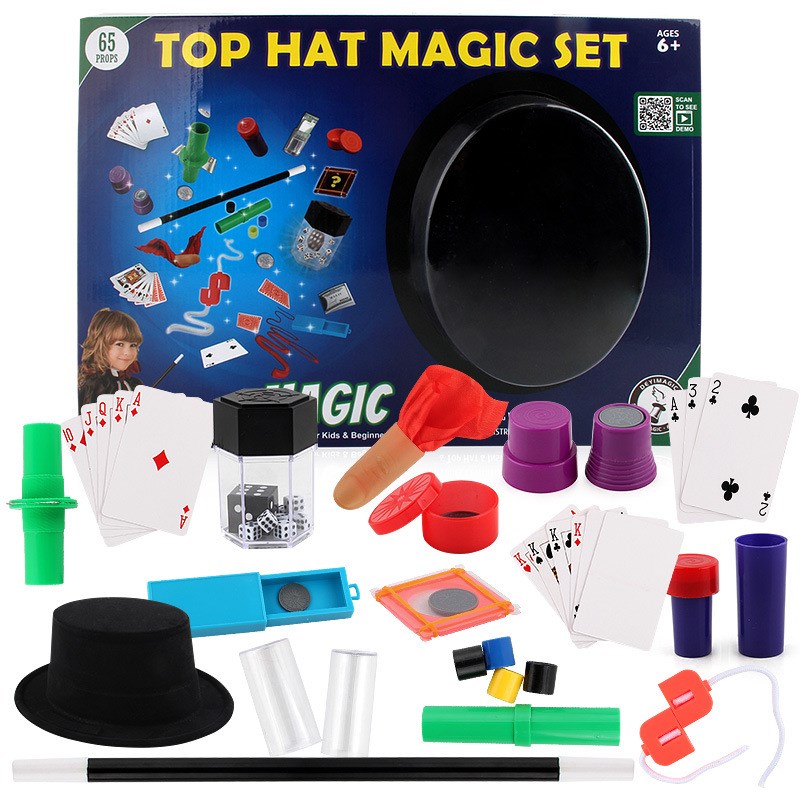 速发Magician Kids Magic Set Trick Kit Tricks Toys Show Begin