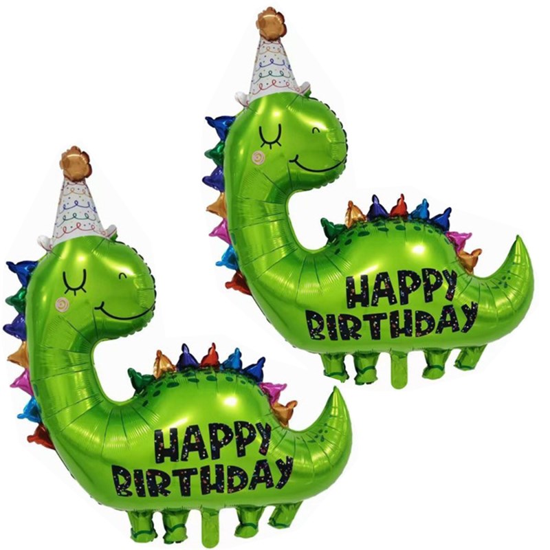 推荐New Happy Birthday Dinosaur Balloons Party Decor Dino Bo