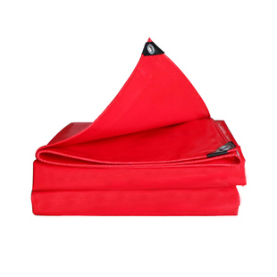 网红加厚红色帆布防雨布防水防晒篷布遮阳遮雨棚布户外搭棚隔热油