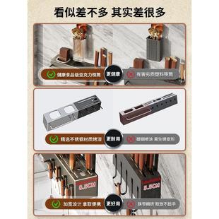 食品级筷子收纳盒新款刀架筷子筒一体壁挂式家用厨房多功能置物架