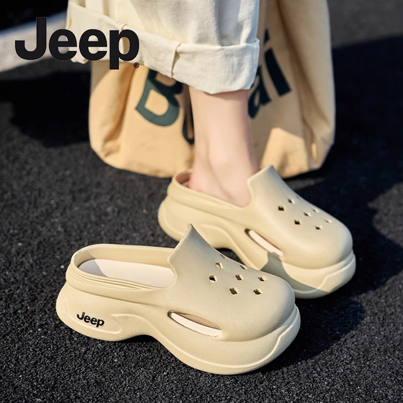 JEEP/吉普洞洞鞋女夏季外穿拖鞋