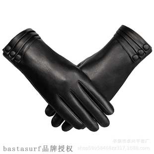 网红Gloves women's winter outdoor warm gloves Plush touch sc