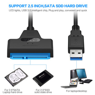 网红.SATA to USB 3.0 / 2.0 Cable Up to 6 Gbps for 2.5 Inch E