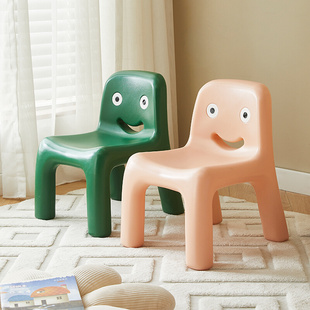 幼儿园儿童小椅子可爱卡通板凳家用小孩桌椅套装宝宝靠背塑料矮凳
