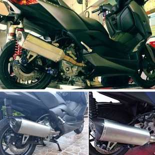 直供摩托踏板车XMAX250排气管前段 XMAX300改装蝎子 全段 排气管