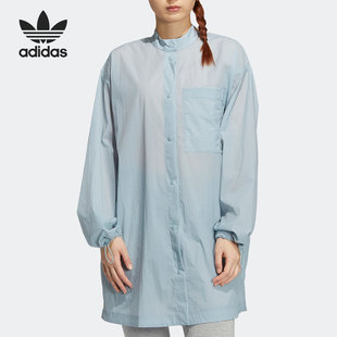 Adidas/阿迪达斯官方正品三叶草2022新款女子运动薄款外套HP0088