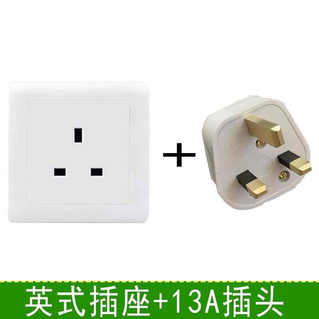 电源澳门86型英式专用13a方脚三孔插座暗装英标英规英制香港新款