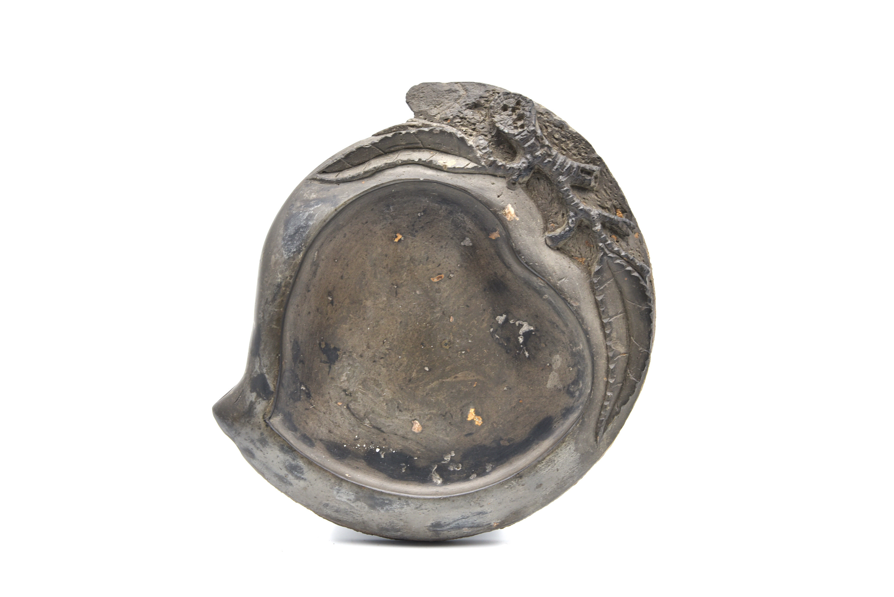 【直供】秦如意云纹寿桃瓦当砚