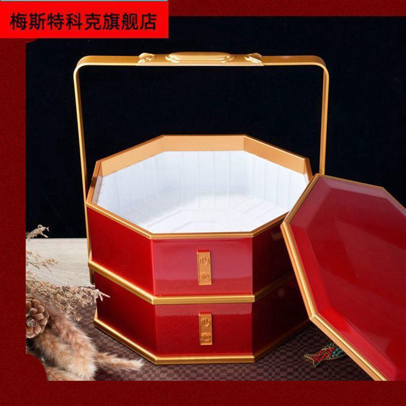 新客减结婚用手提盒随身饭盒多层饺子盒新娘陪嫁食盒出嫁糖果食盒