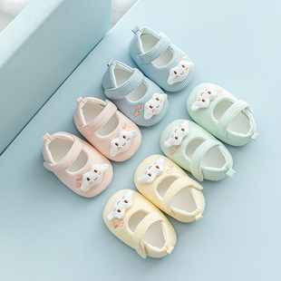 婴儿鞋子0-6-12月1岁小月龄男女宝宝春秋夏季室内学步软底步前鞋
