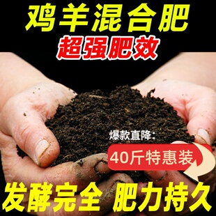 羊粪发酵有机肥纯鸡粪羊粪便蔬菜瓜果果树专用养花通用营养土底肥