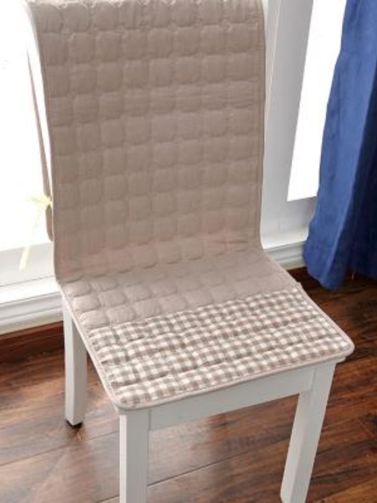 拾暖水洗棉椅子坐垫靠垫一体连体四季餐桌椅垫椅套套装防滑座椅垫