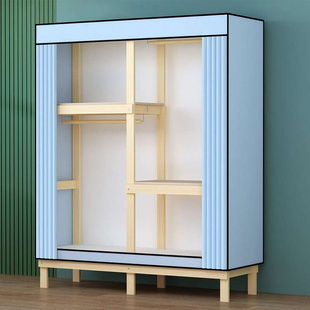 衣柜简易组装木头卧室2021年新款实木经济型出租屋结实耐用木质