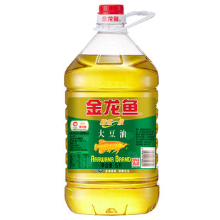 金龙鱼精炼一级大豆油5L 大桶装家用商用烹饪炒菜油食用大豆油5升