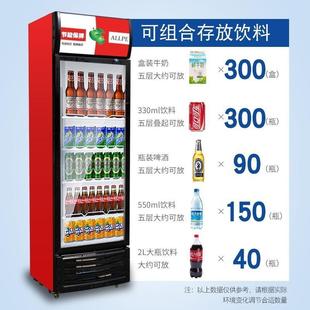 冷藏展示柜冰柜保鲜饮料啤酒单双三开门超市水果玻璃立式商用冰箱