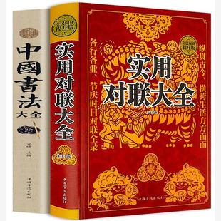 实用对联大全(精装)+中国书法大全全2册 民间文学民族文学 中国传统文化精粹春联喜联寿联故事集锦名联鉴赏辞典中华对联书正版书籍