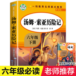 汤姆索亚历险记 六年级下册读的课外书鲁滨逊漂流记骑鹅旅行记鲁滨孙六下快乐读书吧原著完整版书目正版全套鲁宾逊语文课外阅读