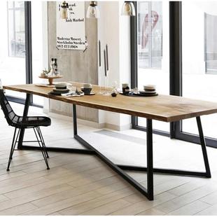 实木会议桌长桌简约现代办公桌北欧长条桌茶桌长方形工作台洽谈桌
