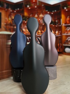 碳纤维轻便防水耐磨大提琴盒 新材料马尔斯深绿色大提琴盒