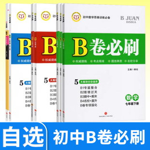 B卷必刷七下数学北师大版七八九年级上册下册中考 初中初一初二初三辅导资料期中期末试卷同步练习册b卷必刷八下数学