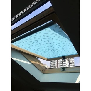 KI9S阁楼天窗窗帘斜面屋顶采光天窗通用遮阳帘防紫外线卷轴式自动